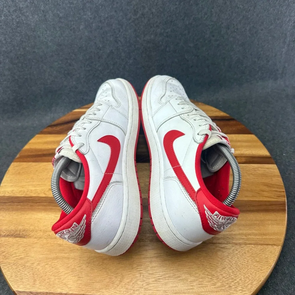 Nike Air Jordan 1 Retro Low OG White University Red CZ0790-161 Men's Sz 9.5